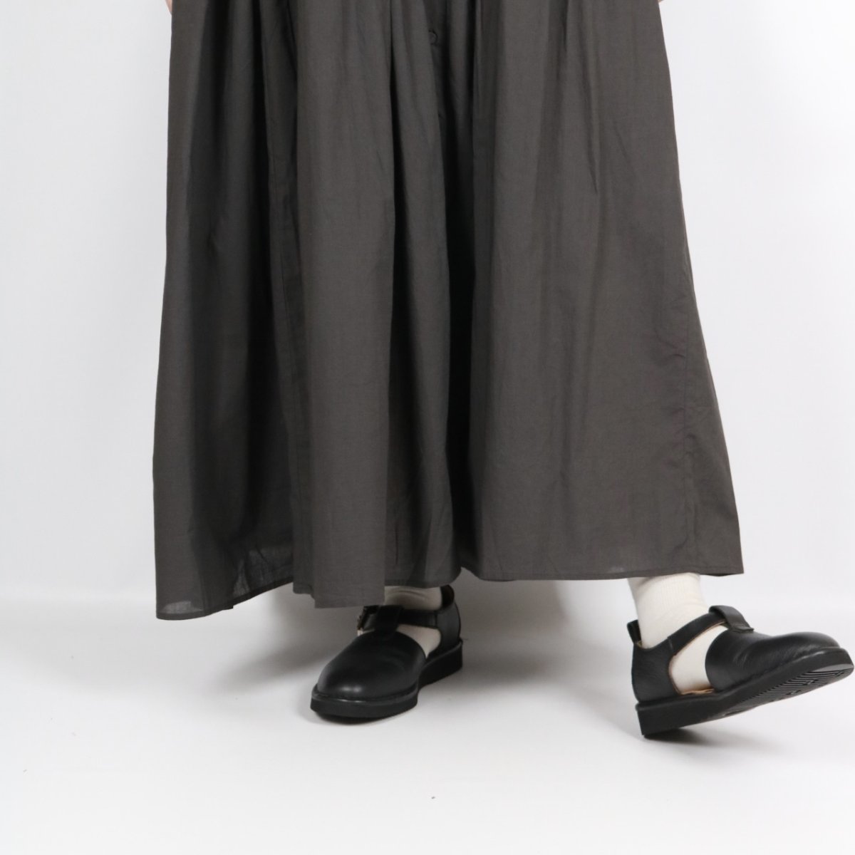 画像25: maison de soil 60s ORGANIC CAMBRIC PLAIN BANDED COLLAR DRESS WITH MINI PINTUCK 2色 (25)