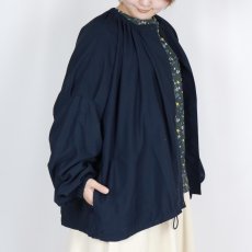 画像21: LUEUF GATHER NECK WIDE BLOUSON 2色 (21)