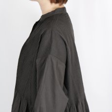 画像22: maison de soil 60s ORGANIC CAMBRIC PLAIN BANDED COLLAR DRESS WITH MINI PINTUCK 2色 (22)