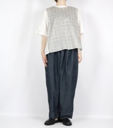 画像24: sosotto  綿麻 前身LIBERTY  後ろタックブラウス  2色 (24)