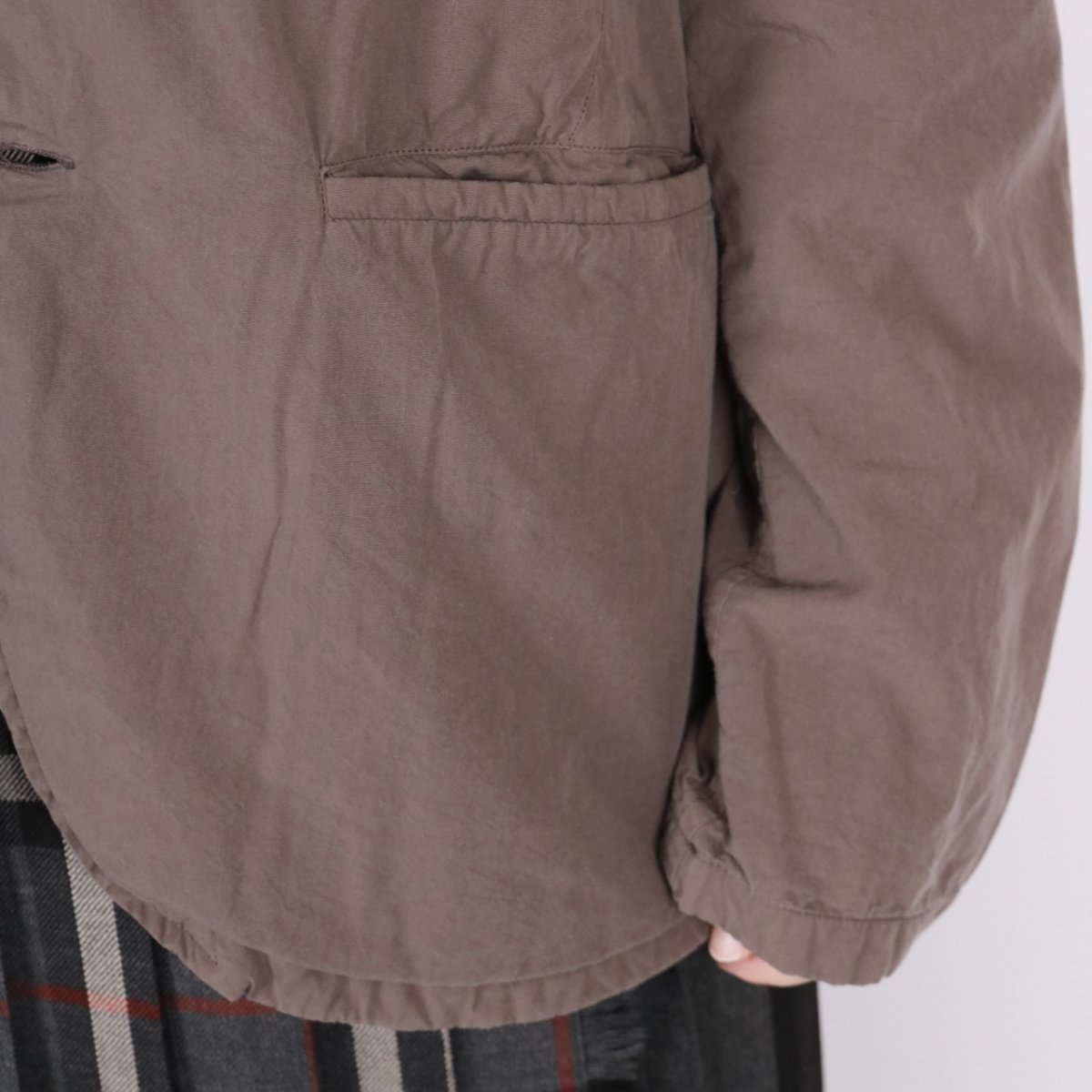画像14:  Vas-y Lentement 40s ORGANIC POPLIN (OVERDYE) SIDE VENTS V-NECK JACKET 2色2サイズ (14)