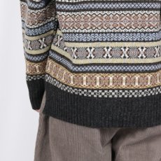 画像11: NARU リシェス フェアアイル柄 ニット 2色 (11)