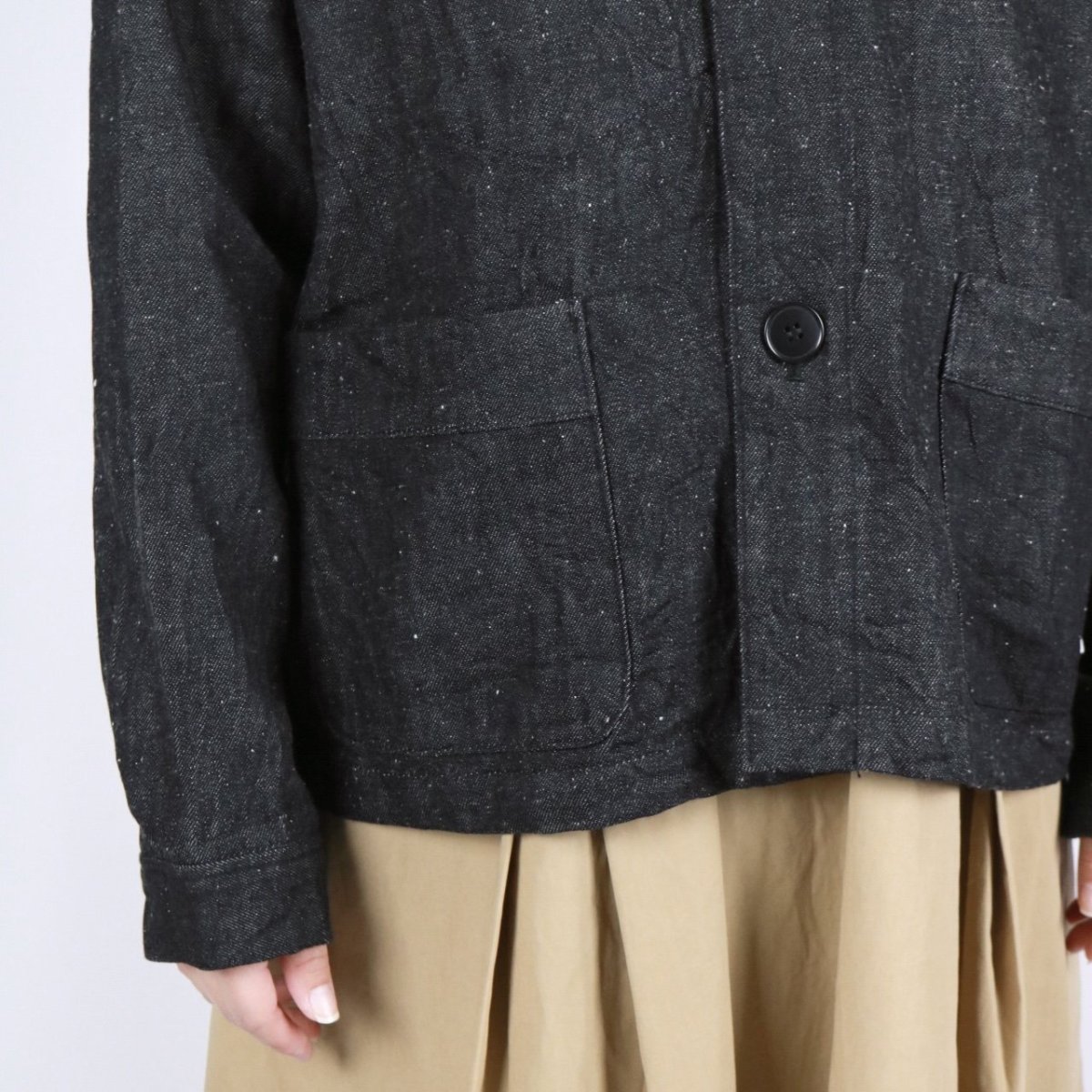 画像25: LABORATORY　ネップデニム フレンチワークジャケット　2色 (25)