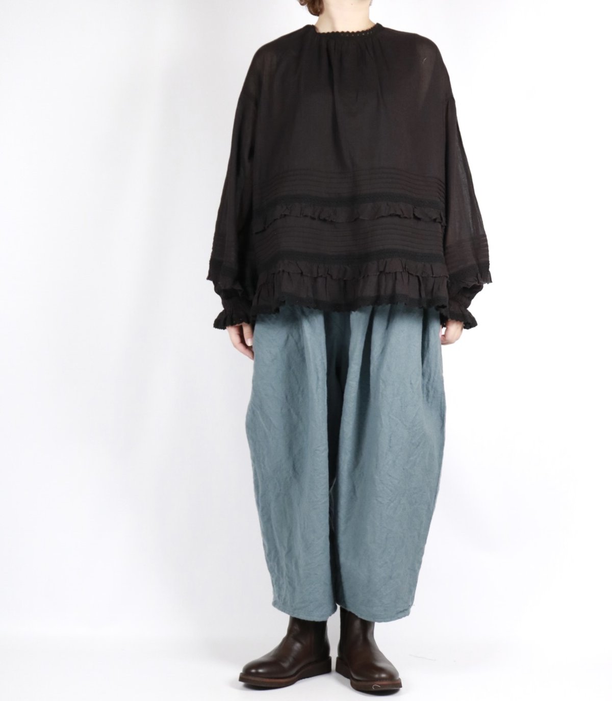 画像39: tumugu: カディコットン2Wayプルオーバー 3色 (39)