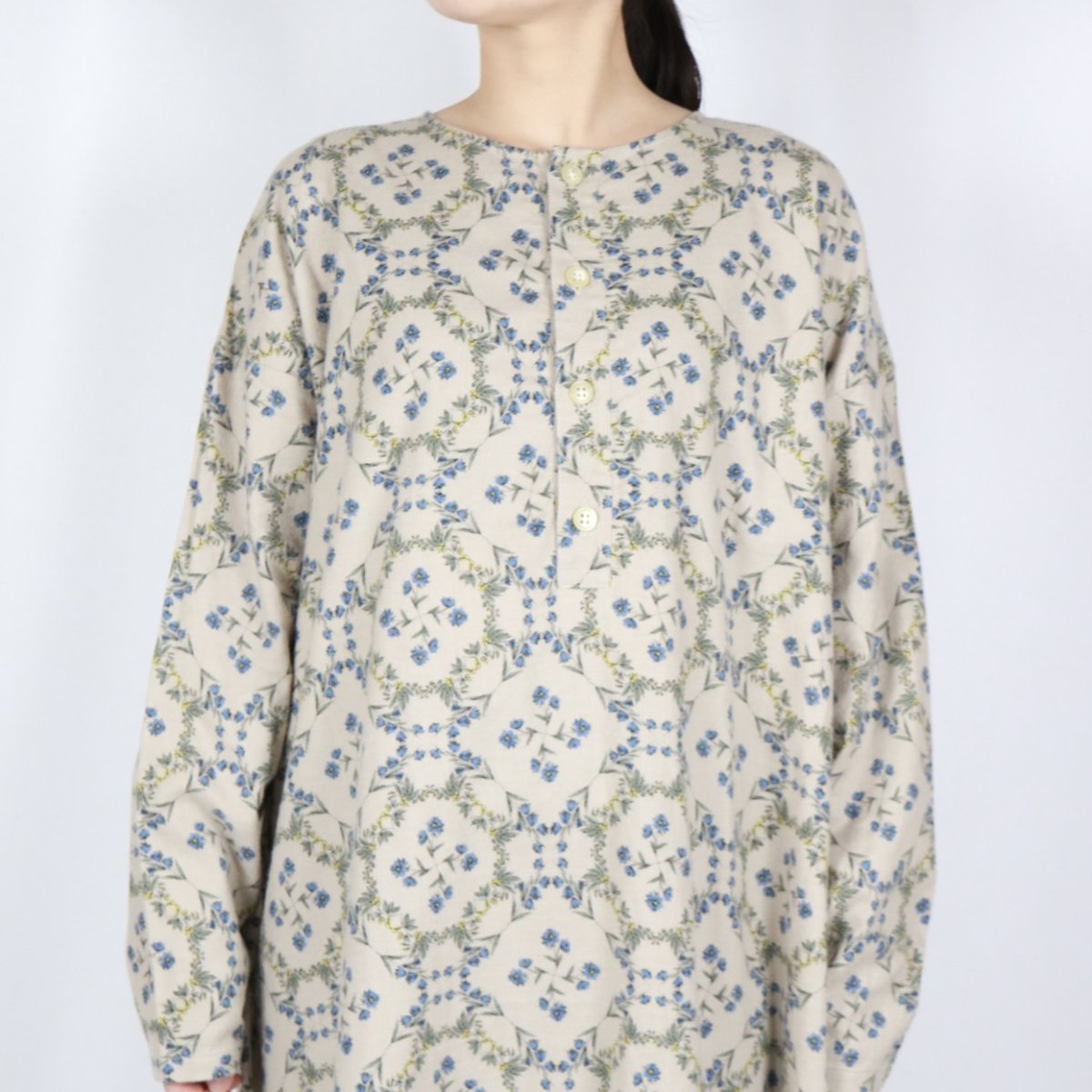 画像4: NARU   20ビエラ起毛バイアス花柄 ワンピース   (4)