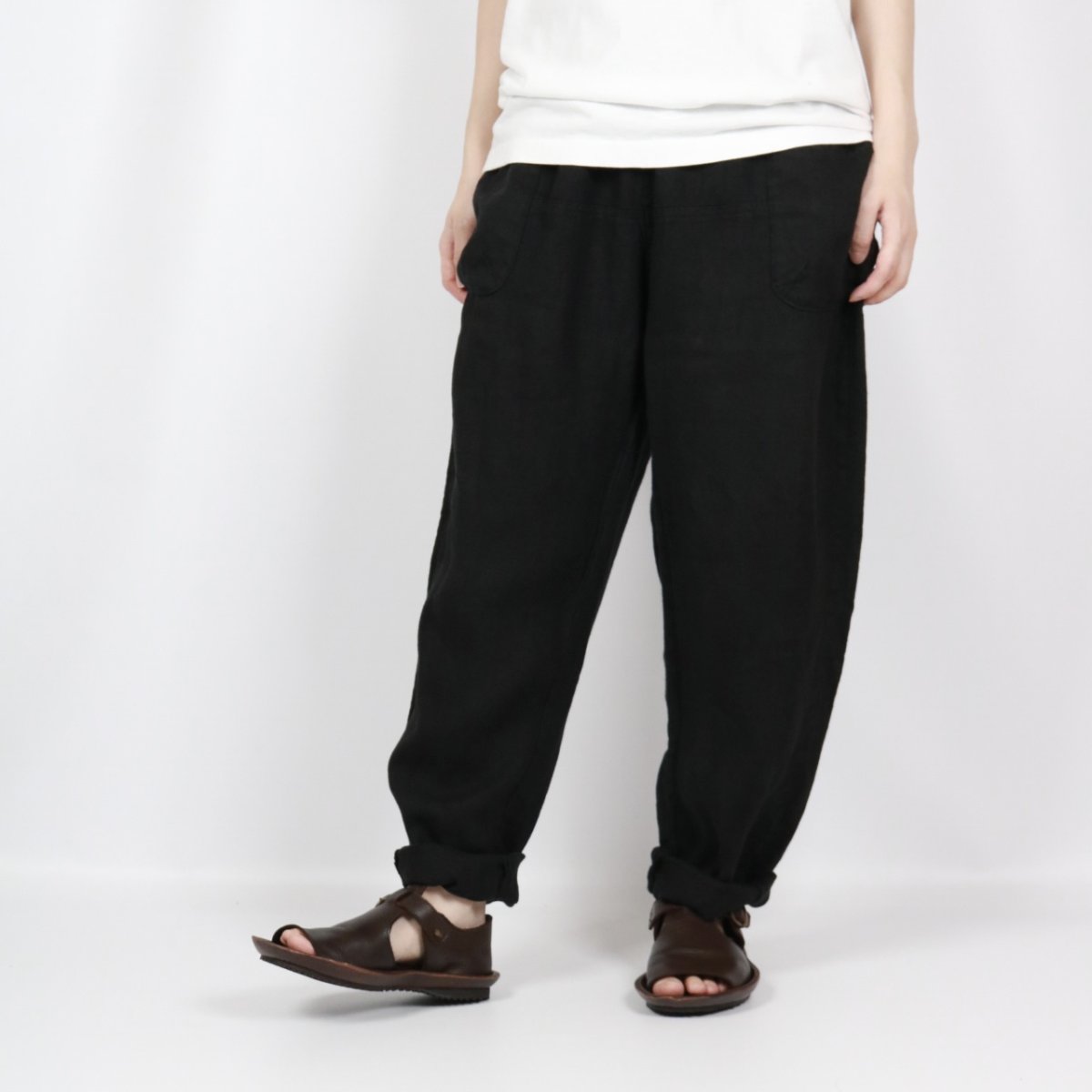 画像25: tumugu:　ソリトリネン イージーパンツ　3色 (25)