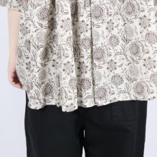 画像11: SOIL  80s VOILE TWO TONE FLOWER PRINT GATHERED SMOCK (11)