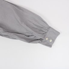 画像39: tukuroi 　製品染め 綿麻平織 フリル スタンドカラー シャツ　3色 (39)