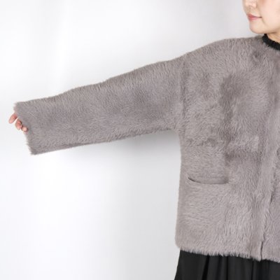 画像1: sosotto フェイクファーニットカーデ 2色