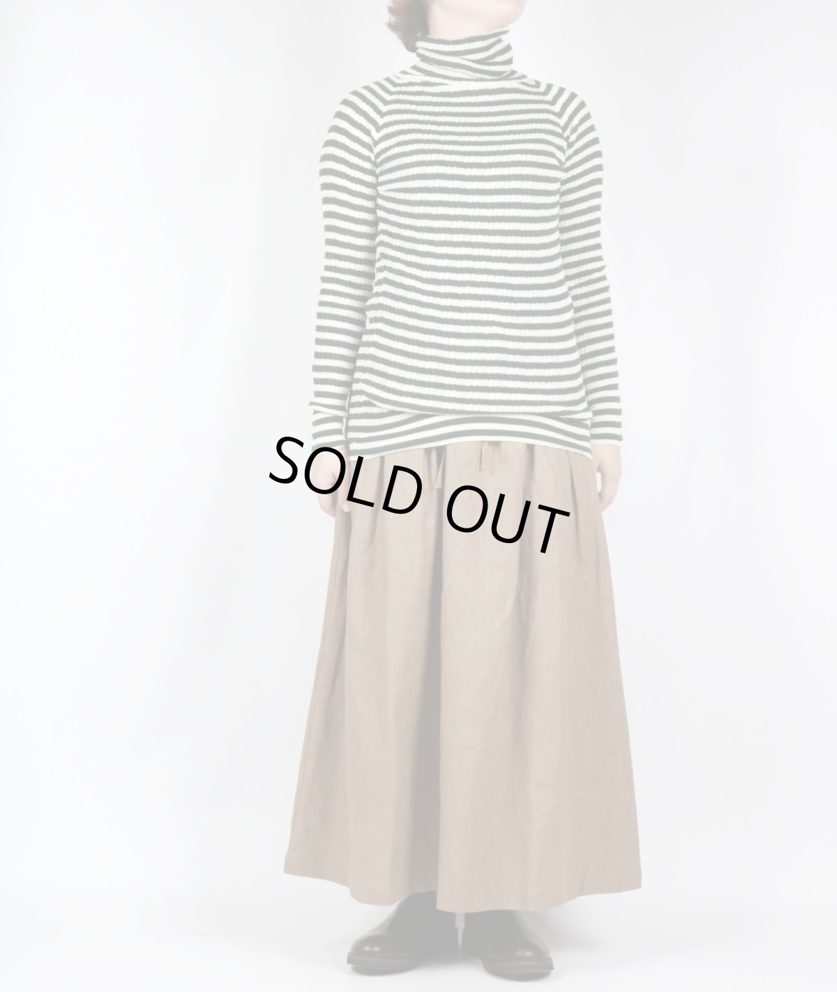 画像29: tukuroi リネンコットンツイル タックスカート　2色 (29)