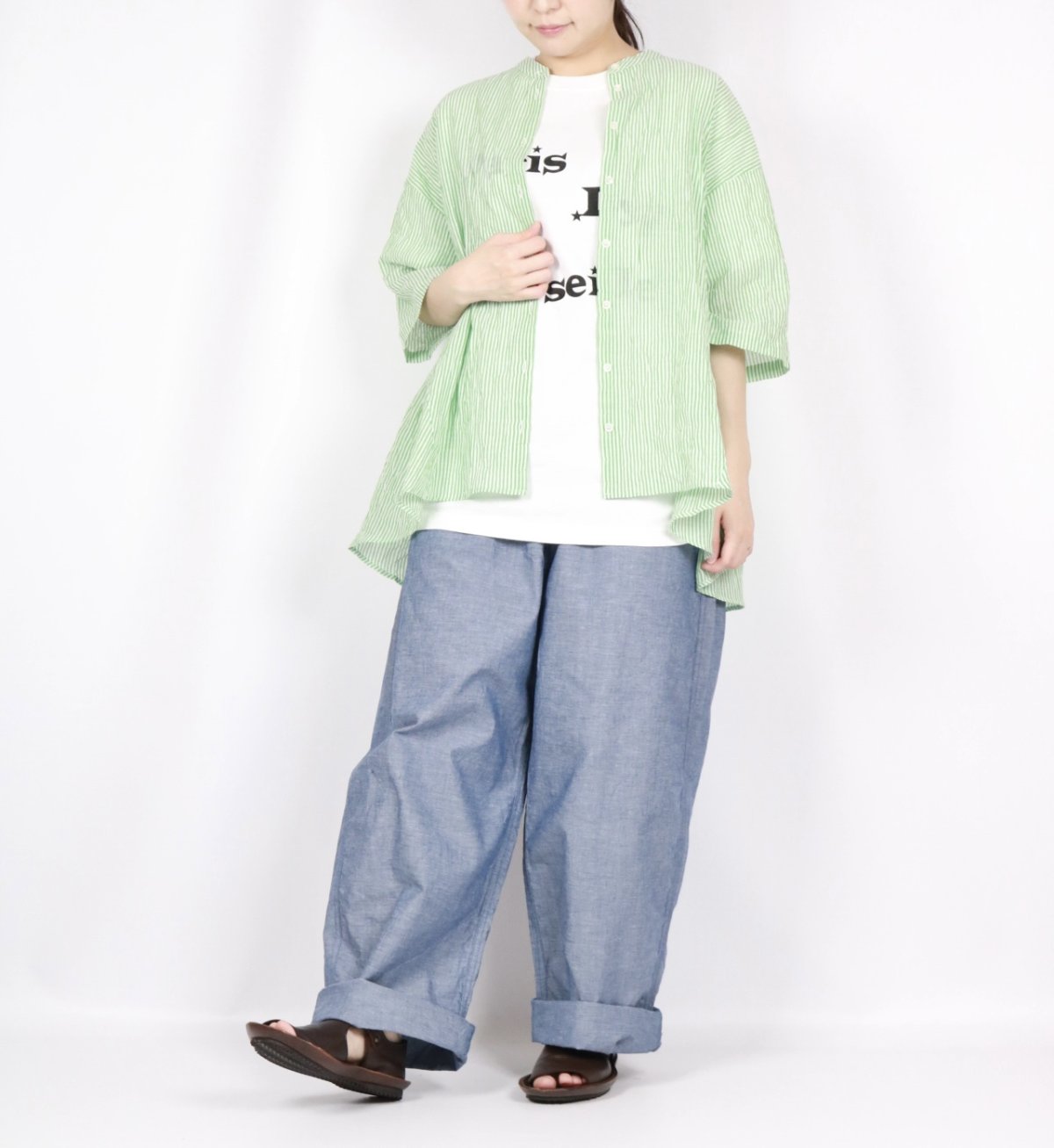 画像25: nachukara　コットンシャーリング バッグギャザーシャツ　3色 (25)