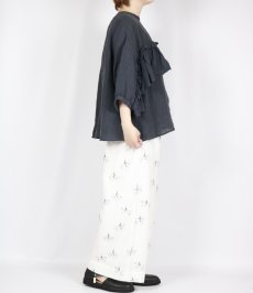 画像6: tumugu: 細番手リネン2wayブラウス 3色 (6)