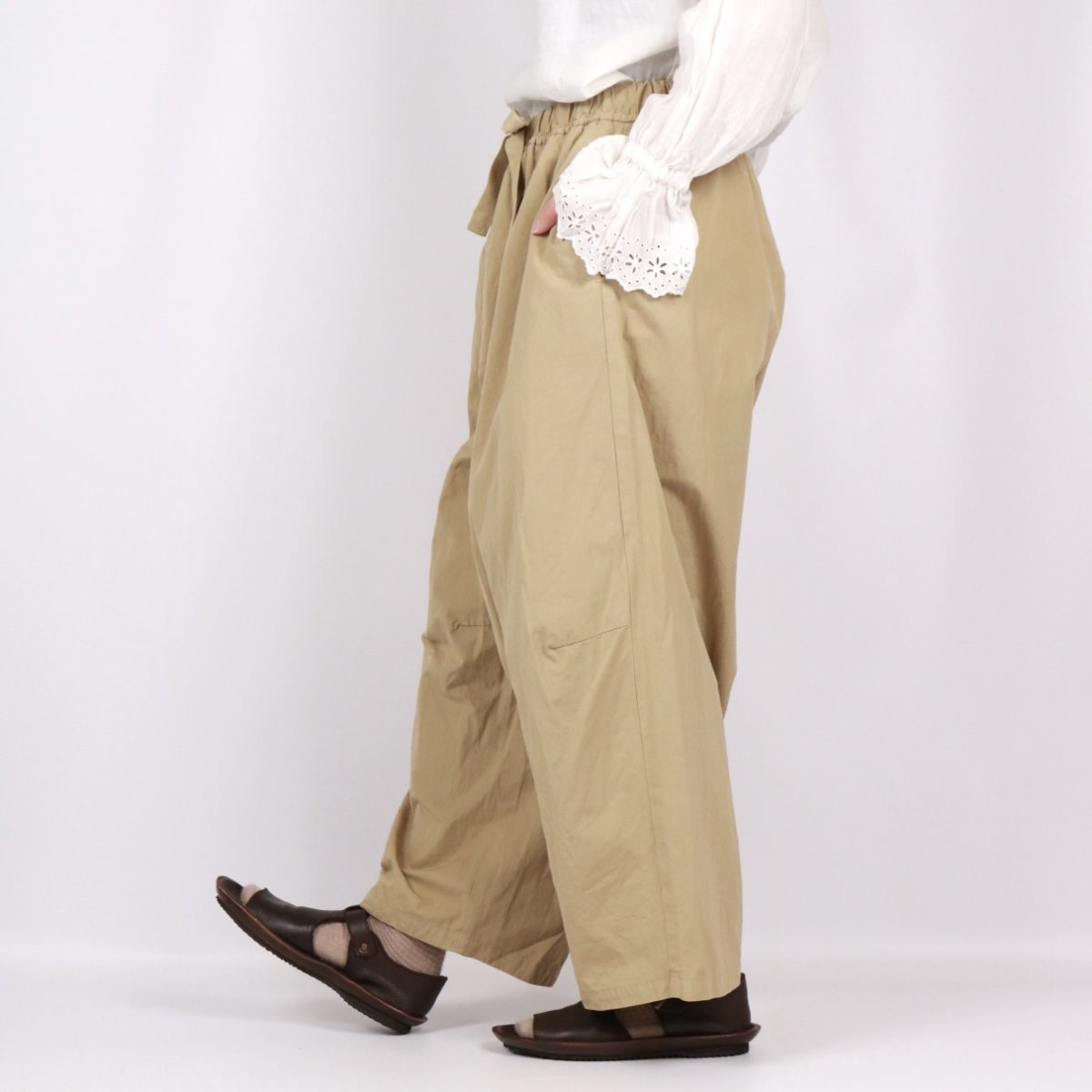 画像7: LABORATORY コットンリネンユーティリティラボパンツ　2色 (7)
