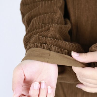 画像2: Vas-y Lentement WIDE&NARROW WALE CORDUROY(OVERDYE) 60'S ORGANIC CAMBRIC SIDE VENTS NO COLLAR JACKET 2色