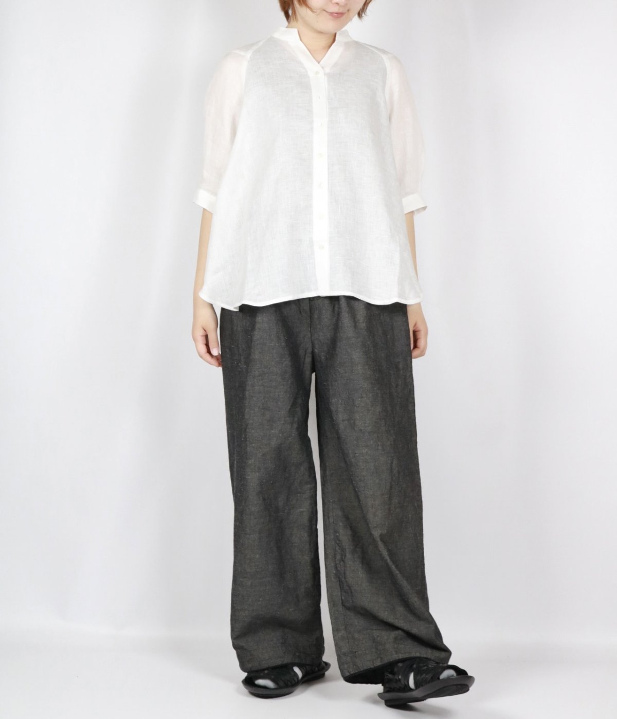 画像31: nachukara リネンポプリン スキッパーブラウス 3色 (31)