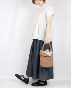画像6: maison de soil　RAFFIA ONE HANDLE BARREL BAG　10色 (6)