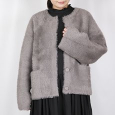 画像13: sosotto  フェイクファーニットカーデ   2色 (13)