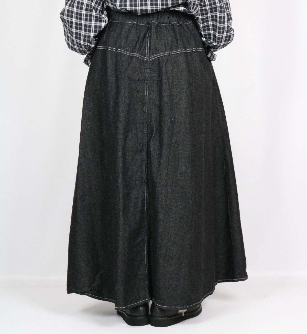 画像18: NARU ８ozムラデニムノッポスカート　4色 (18)