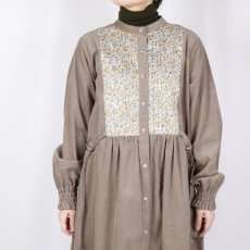 画像26: sosotto　細コール×LIBERTY ビブヨーク ワンピース　2色 (26)