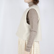 画像2: NARU   もこもこプードルパイル ショートベスト  3色 (2)