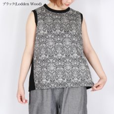 画像28: sosotto ストレッチフライスLIBERTY前身頃ノースリーブブラウス 3色 (28)