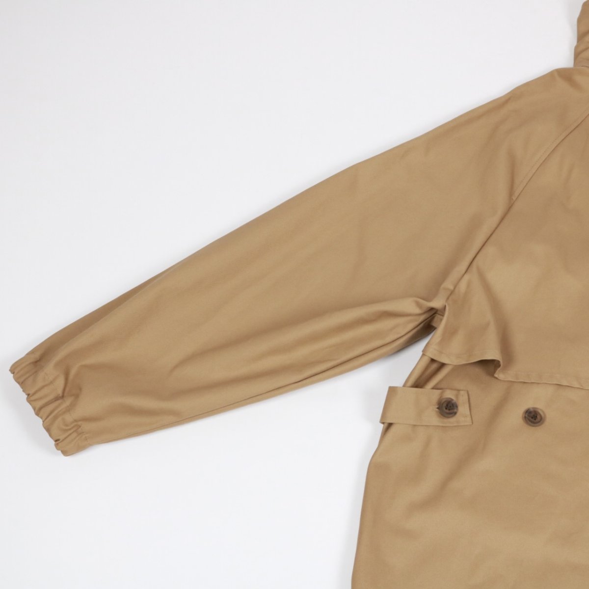 画像39: NARU 40/2コットンギャバ ショートトレンチコート　2色 (39)