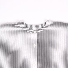 画像16: DIARIES   バック‪ギャザー ワイドシャツ  BLACK STRIPE (16)