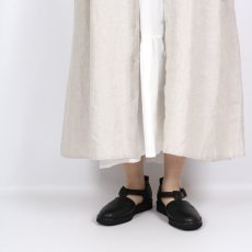 画像11: blue willow リネン平織り衿配色タックワンピース 3色 (11)