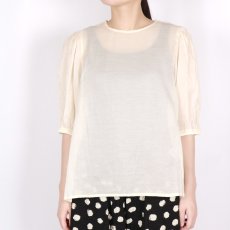 画像13: Gauze＃GATHER SLEEVE MODERNIST BLOUSE 3色 (13)