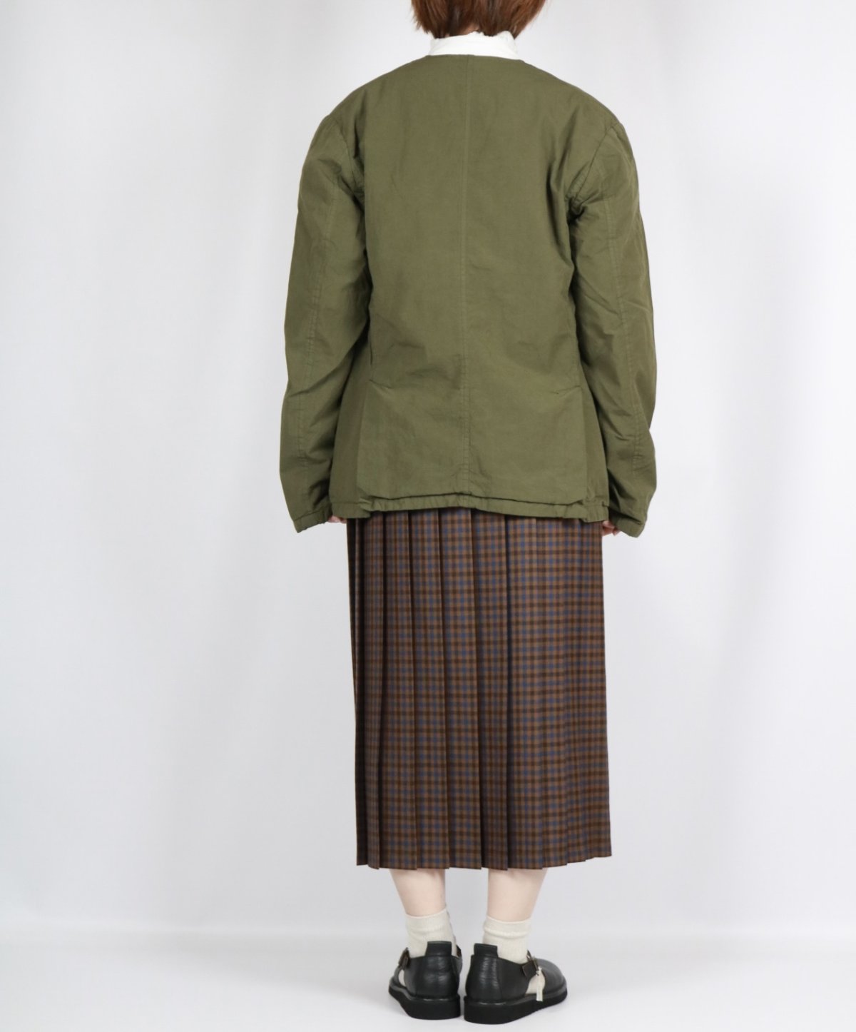 画像28:  Vas-y Lentement 40s ORGANIC POPLIN (OVERDYE) SIDE VENTS V-NECK JACKET 2色2サイズ (28)
