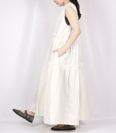 画像3: Gauze#　フリル ノースリーブワンピース　3色 (3)