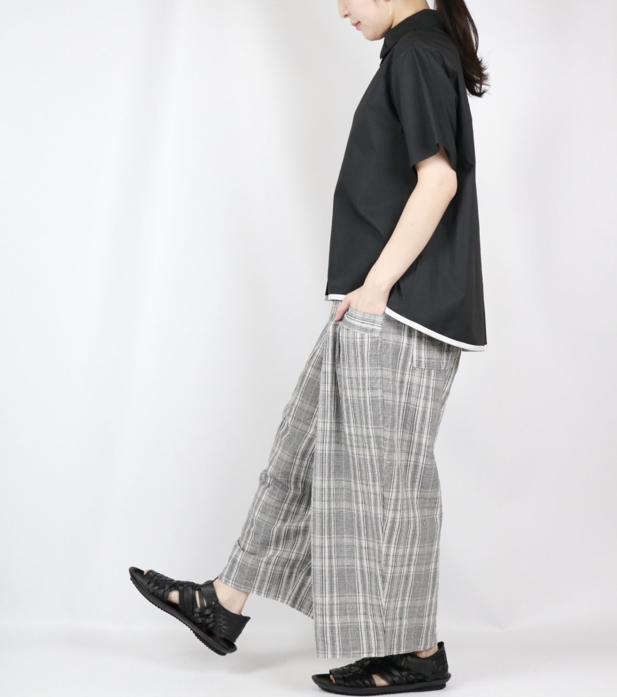 画像8: DIARIES　バイカラーヘムラインシャツ　2色 (8)