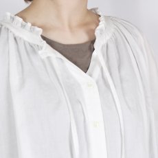 画像35: LUEUF FRILL NECK SHIRT 3色 (35)