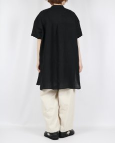 画像17:  SOIL 60s LINEN PLAIN BANDED COLLAR 3/4SL TUNIC 2色 (17)