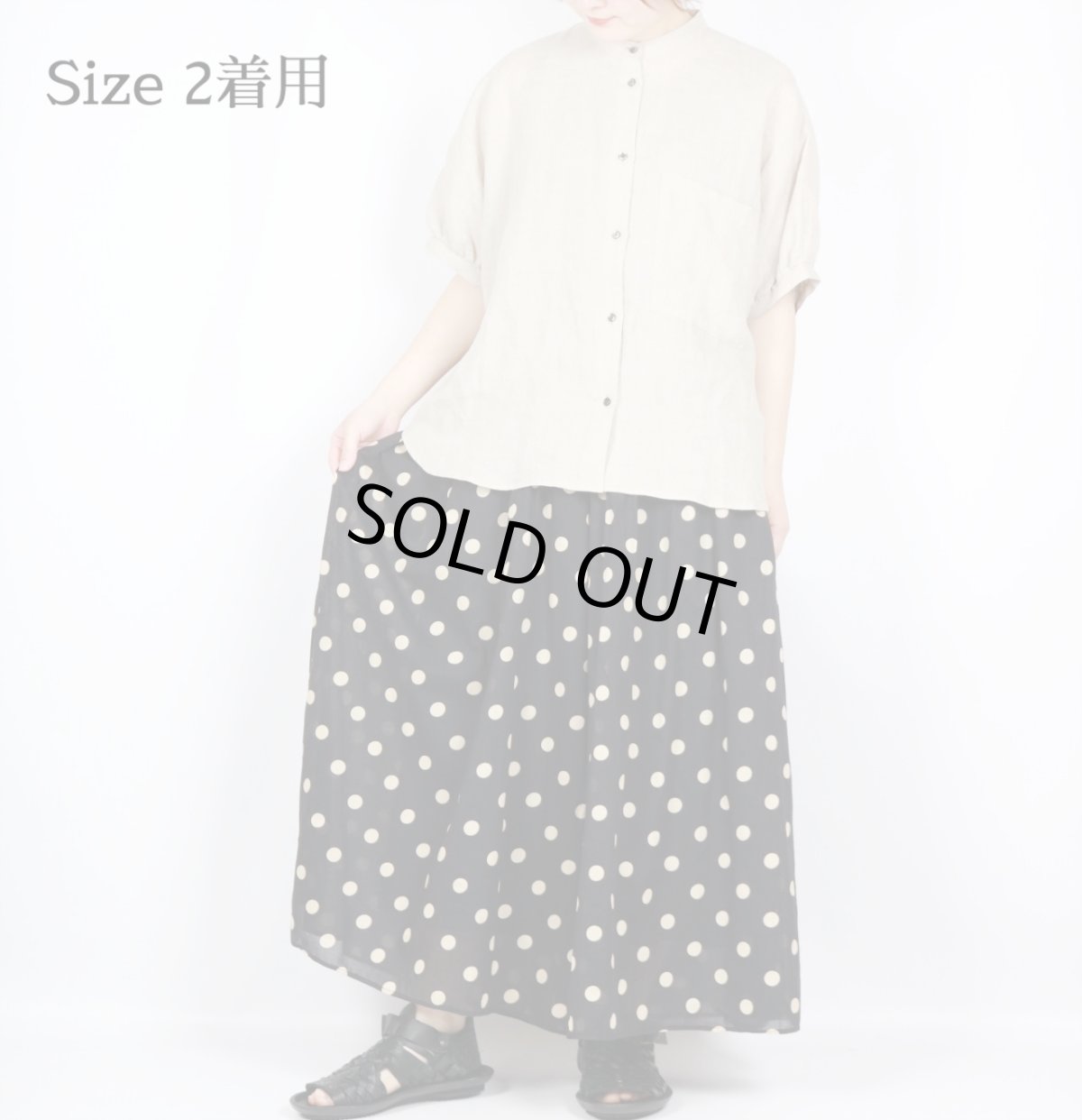 画像8: SOIL  80s COTTON VOILE DOT PRINT CULOTTES　２SIZE (8)