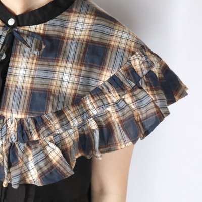 画像1: 【6月17日12:00までの期間限定販売】Nina Niina　accessory gather cape　2色 