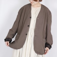 画像16:  Vas-y Lentement 40s ORGANIC POPLIN (OVERDYE) SIDE VENTS V-NECK JACKET 2色2サイズ (16)