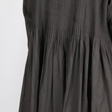 画像24: maison de soil 60s ORGANIC CAMBRIC PLAIN BANDED COLLAR DRESS WITH MINI PINTUCK 2色 (24)