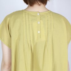 画像10: SOIL 　 80s VOILE PLAIN WITH CUT WORK LACE　CREW -NECK FRENCH /SL SHIRT WITH PINTUCK 3色 (10)