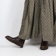 画像19: maison de soil  80s COTTON VOILE FLOWER BLOCK PRINT RAJASTHAN TUCK GATHERED NO/SL QUILTING DRESS 2色 2サイズ (19)