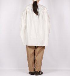 画像14: DIARIES   バック‪ギャザー ワイドシャツ  LIGHT BEIGE (14)
