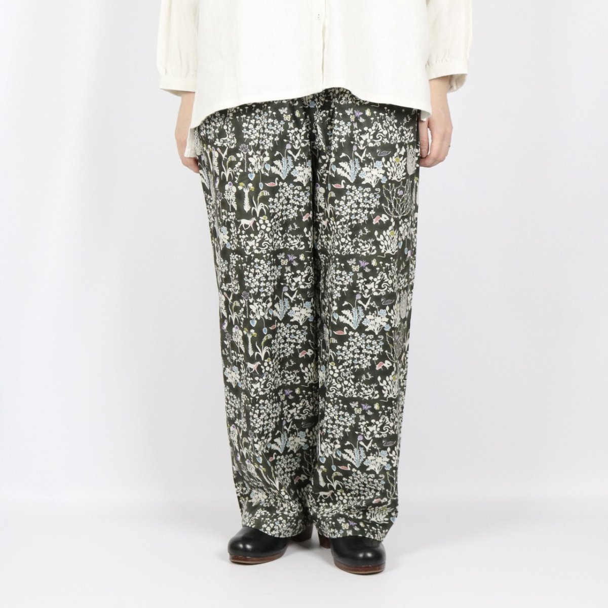 画像7: SOSOTTO LIBERTYPRINTタックギャザーパンツ　2色 (7)