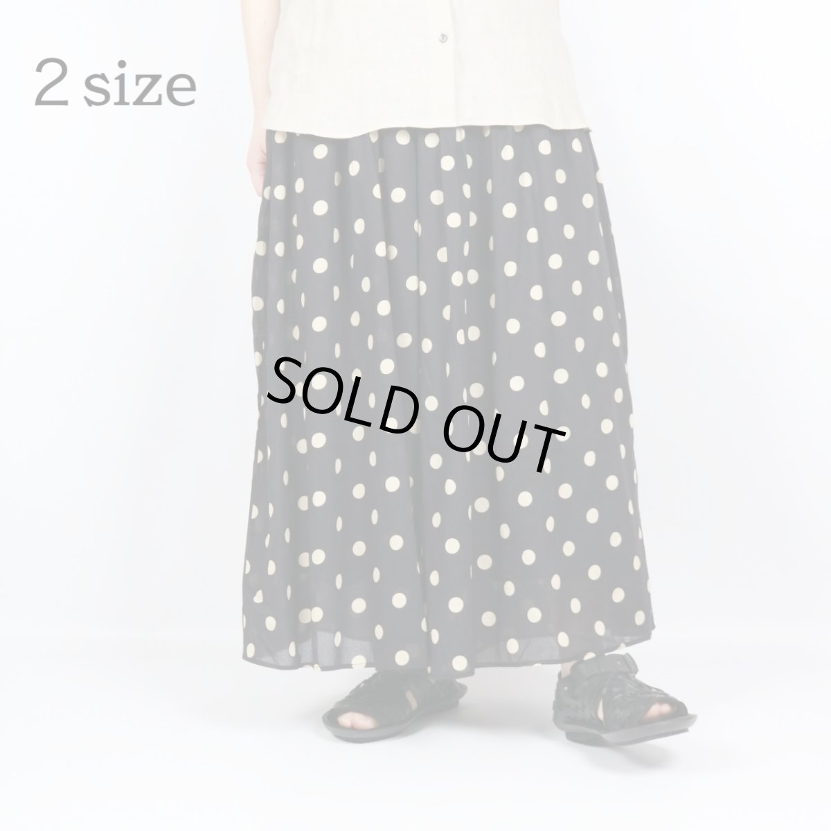 画像1: SOIL  80s COTTON VOILE DOT PRINT CULOTTES　２SIZE (1)