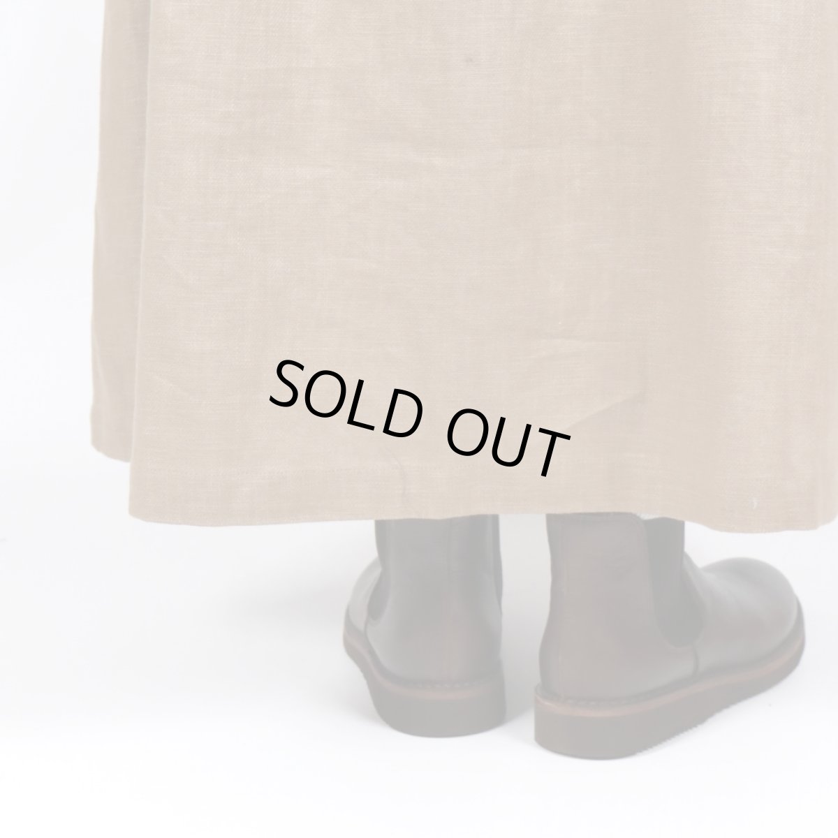 画像28: tukuroi リネンコットンツイル タックスカート　2色 (28)