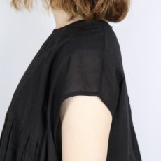 画像23: maison de soil 80s ORGANIC VOILE PLAIN CREW-NECK F/SLEEVE SHIRT WITH INVERTED PLEAT 2色 (23)