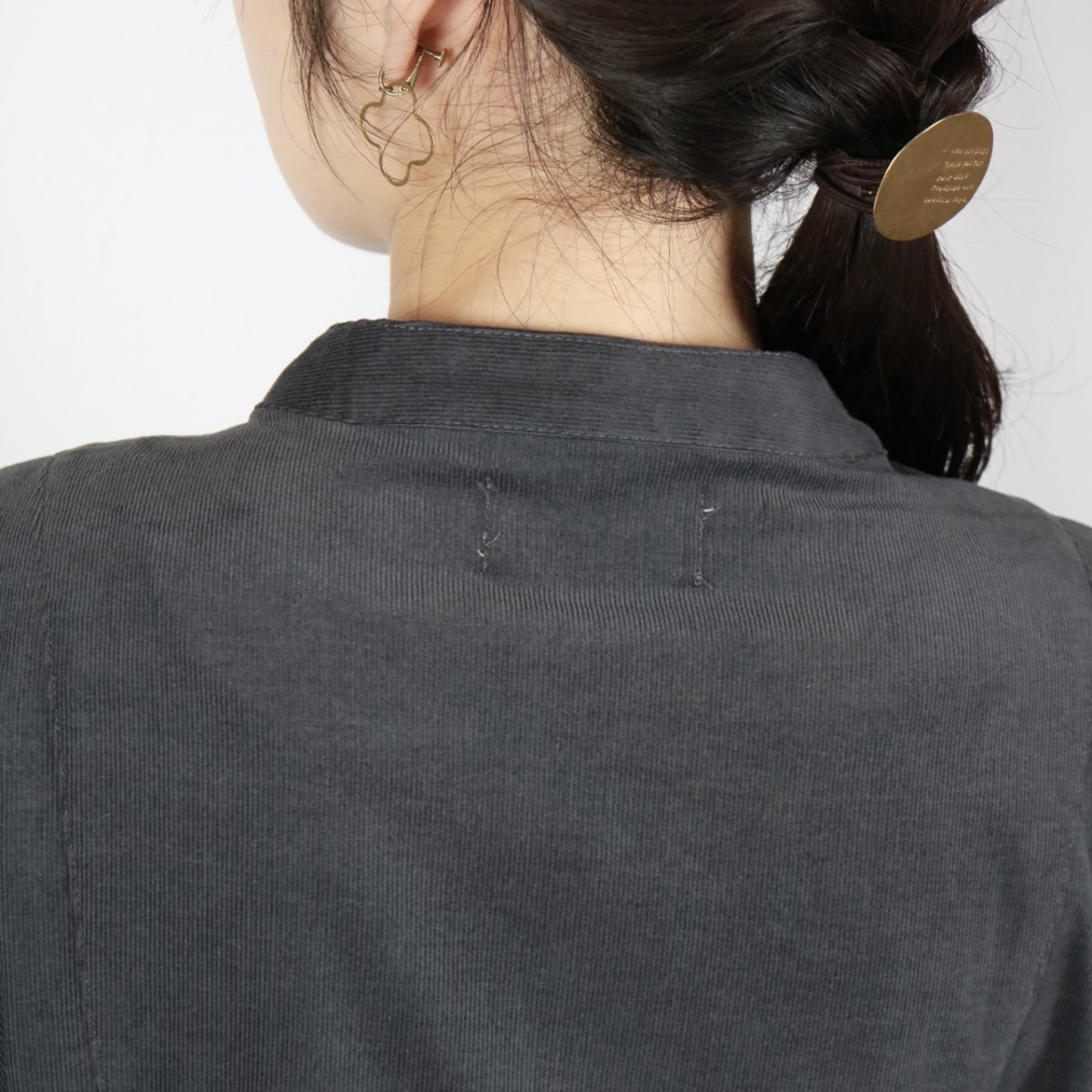 画像13: sosotto　細コール×LIBERTY ビブヨーク ワンピース　2色 (13)