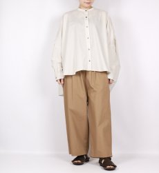 画像12: DIARIES   バック‪ギャザー ワイドシャツ  LIGHT BEIGE (12)