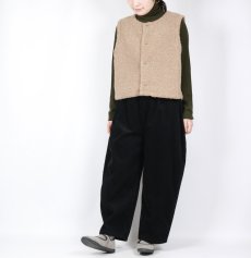 画像13: NARU   もこもこプードルパイル ショートベスト  3色 (13)