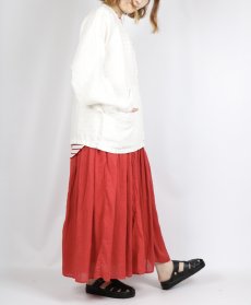 画像20: maison de soil AUTO LOOM COTTON/LINEN PLAIN(OVERDYE) GATHERED SKIRT (20)