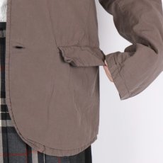 画像13:  Vas-y Lentement 40s ORGANIC POPLIN (OVERDYE) SIDE VENTS V-NECK JACKET 2色2サイズ (13)